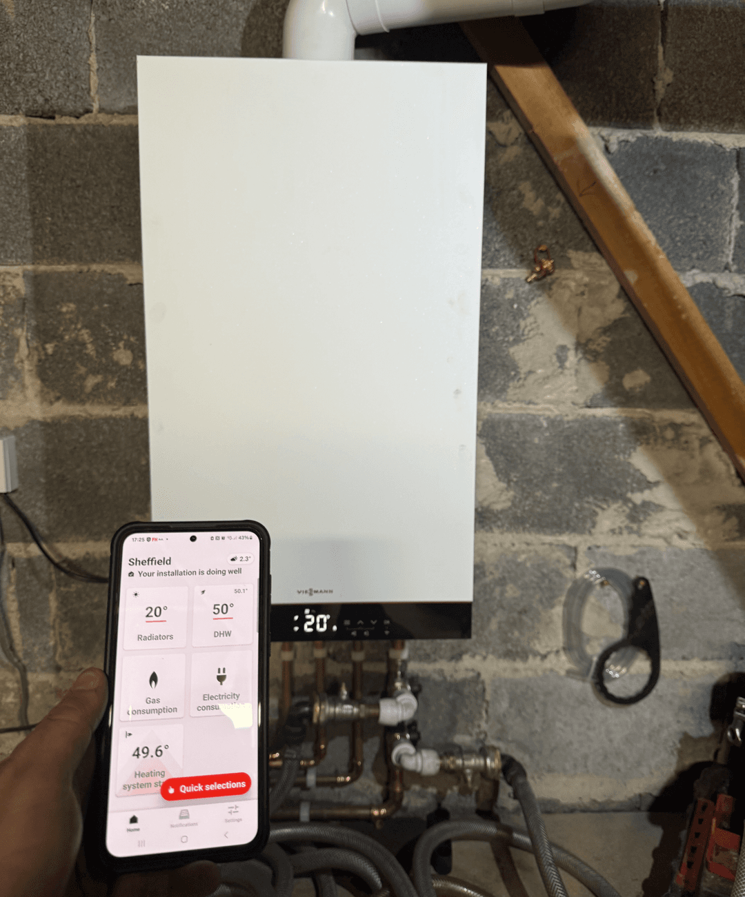 Power flushing equipment and process